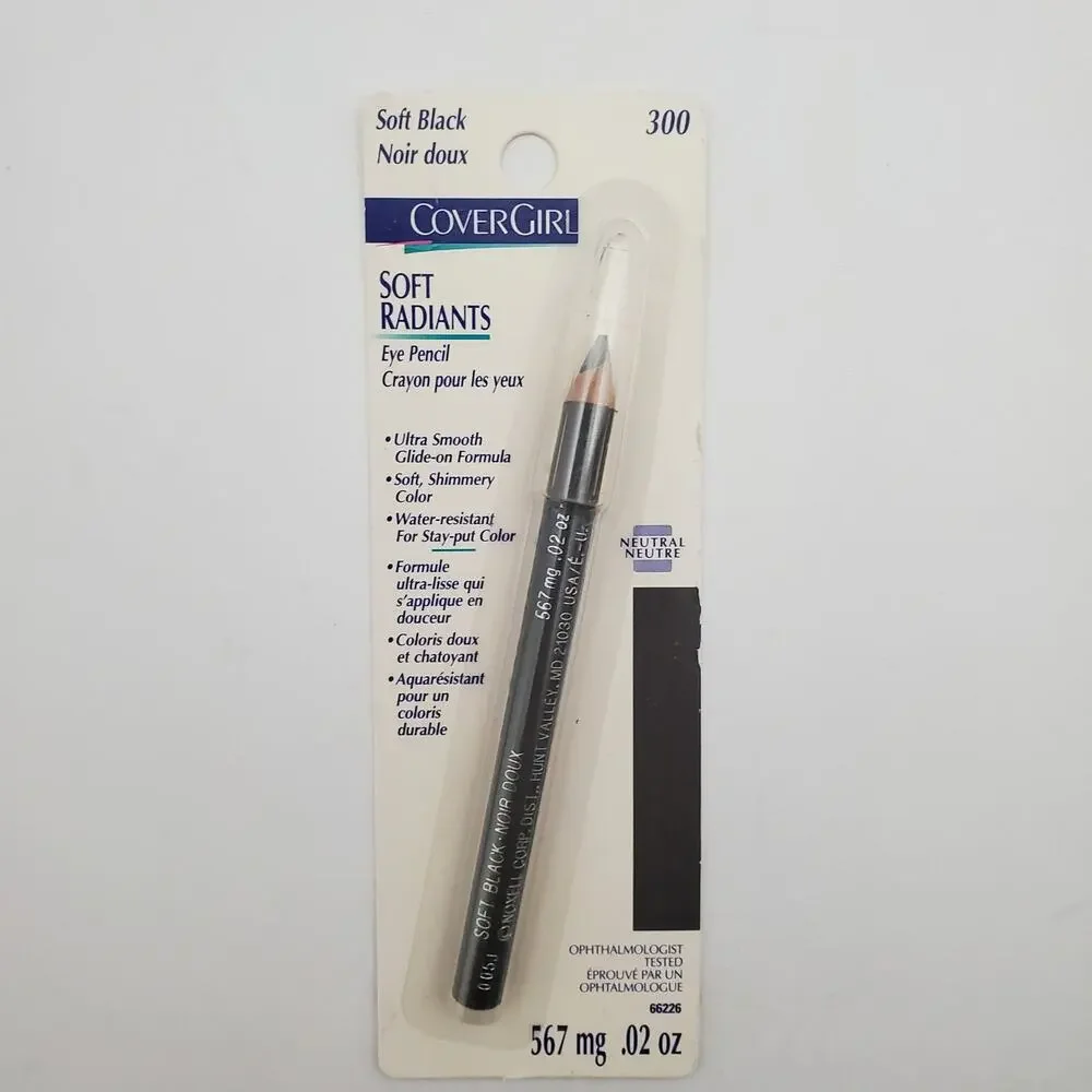 Cover Girl Eye Definer Pencil Soft Radiants Black 1 New Old Stock HTF Neutral